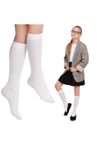 KNEE SOCKS WITH PATTERN FOR...